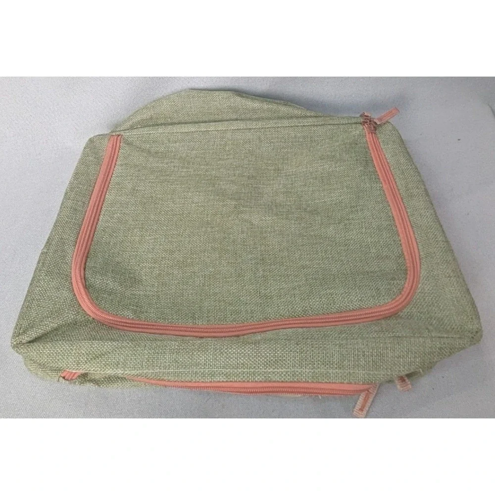 Storage Bin Organizer Medium Sage Green Excellent Collapsible Window